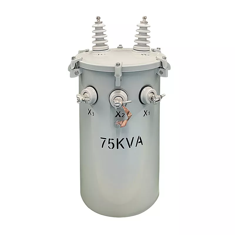 Transformator słupowy o mocy 75 kVA
